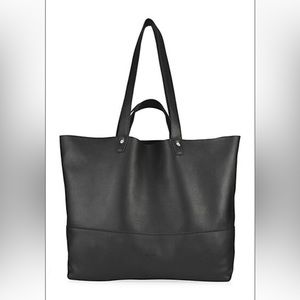 Logan Leather Tote, brand NWT! Black tote with multiple straps